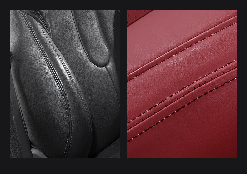 Car Seat Cover for Peugeot 308S 508L 2008 4008 5008, All-Season Leather and Linen Full Surround Seat Cover