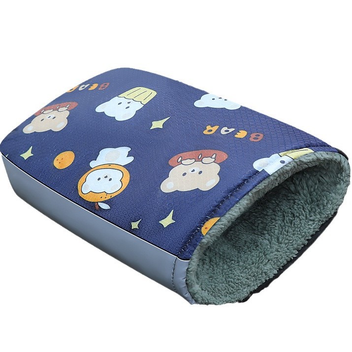 Customized Electric Rider Handlebar Cover with Pictures, Winter Velvet Motorcycle Handlebar Cover, Warm Windshield, Battery Car Cycling Gloves