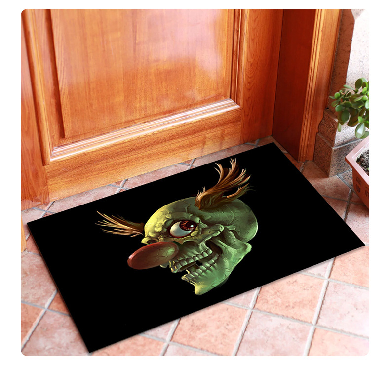 恐怖小丑地垫,入户门垫,地毯地垫,跨境地垫