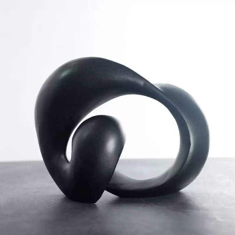 厂家直销北欧创意树脂工艺品波浪摆件客厅电视柜样板间家居装饰品