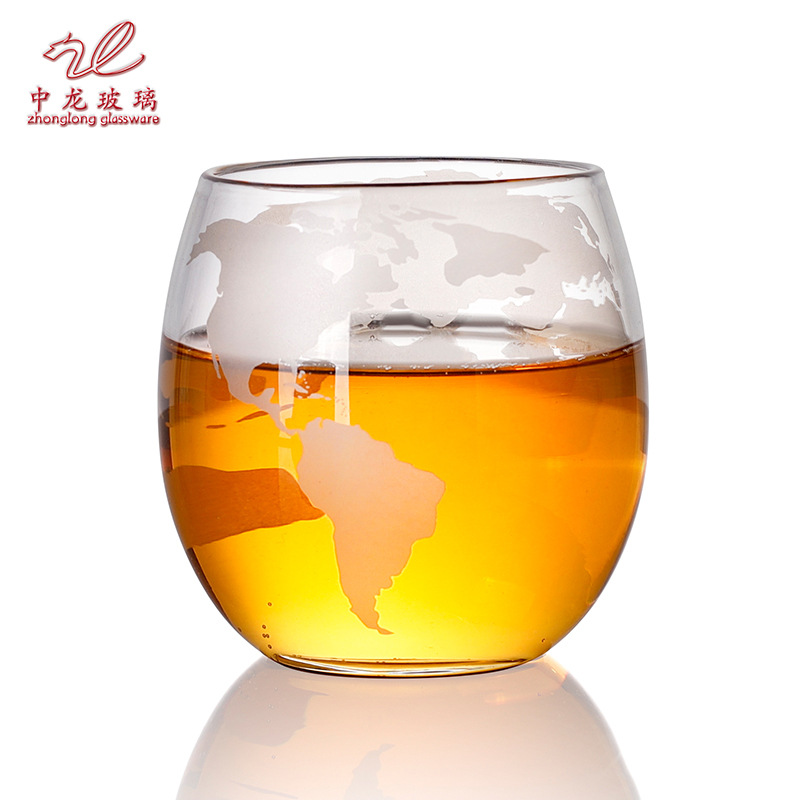 Whisky jarra decoración creativa artesanía botella de vino contenedor borosilicato globo botella de burbuja