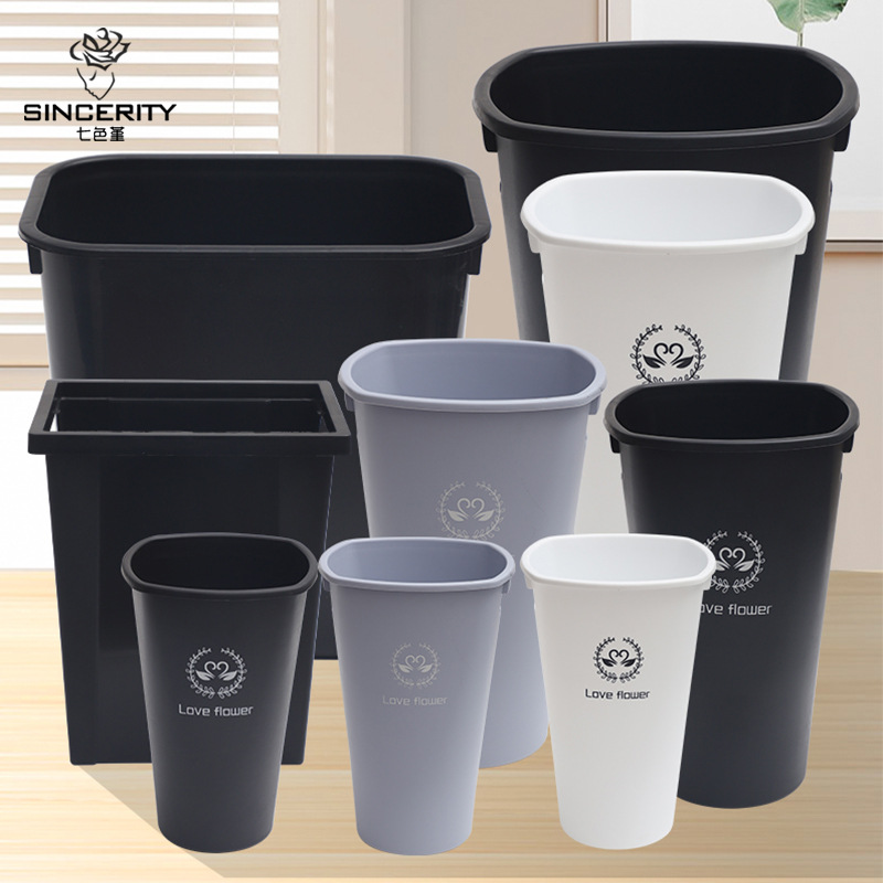 Flores de siete colores de cordier despierta flor barril de plástico casero estilo europeo vasos de flores grandes de agua profunda materiales florales