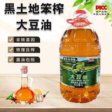 纯东北笨榨大豆油黑龙江非转基因食用油物理压榨植物油纯豆油4升L