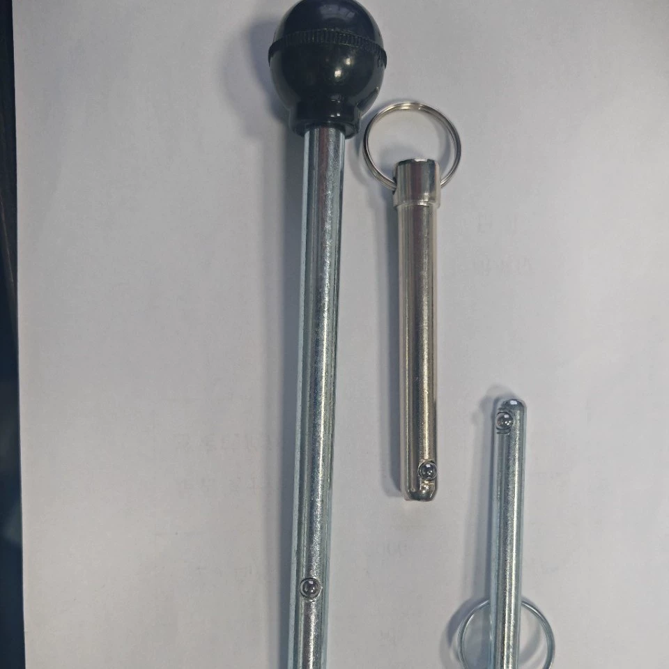 Запирающий штифт с шаровой головкой из углеродистой стали и кольцевой стальной шариковой защелкой, предохранительный штифт, быстроразъемный штифт, производитель пружинного штифта с защитой от отсоединения