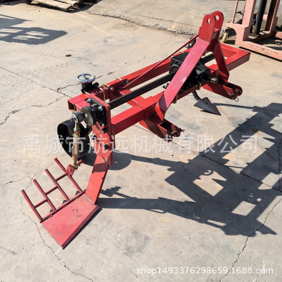 加重型的双梁大葱收获机  拖拉机侧置式的带震动抖土铲的起葱机