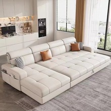 2024新款布艺沙发客厅现代简约小户型三人位多功能沙发床两用折叠