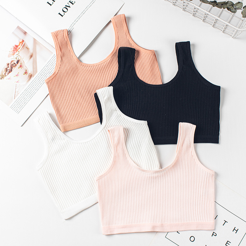 Double-Layer Cotton Bra