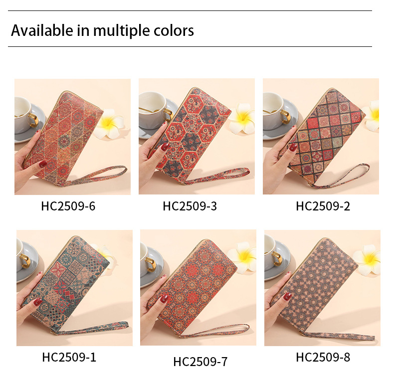 90g Weight Polyester Lining Material Zipper Closure Type Long Wallets Bags Type 1 Piece Quantity Daily Occasion Pu Leather Material Geometric Pattern All Seasons Season Women's Gender Vintage Style Style Square Shape Women's Geometric Pu Leather Zipper Long Wallets 7