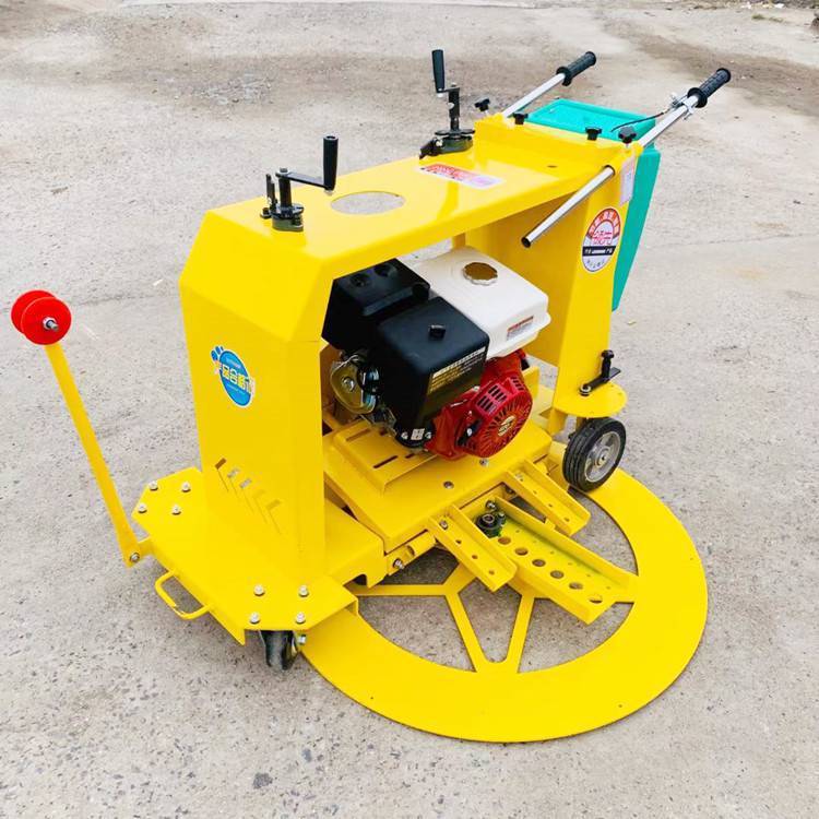 下水道柴油井盖切圆机 手推式井盖切圆机 电启动圆弧锯切割机