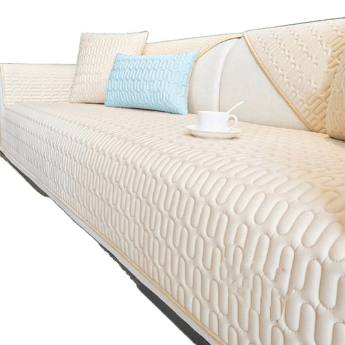 Eucalyptus Latex Sofa Cushion Summer Ice Silk Cooling Mat Seat Pad with Non-Slip Leather Sofa Cover 2025 Cover Cloth