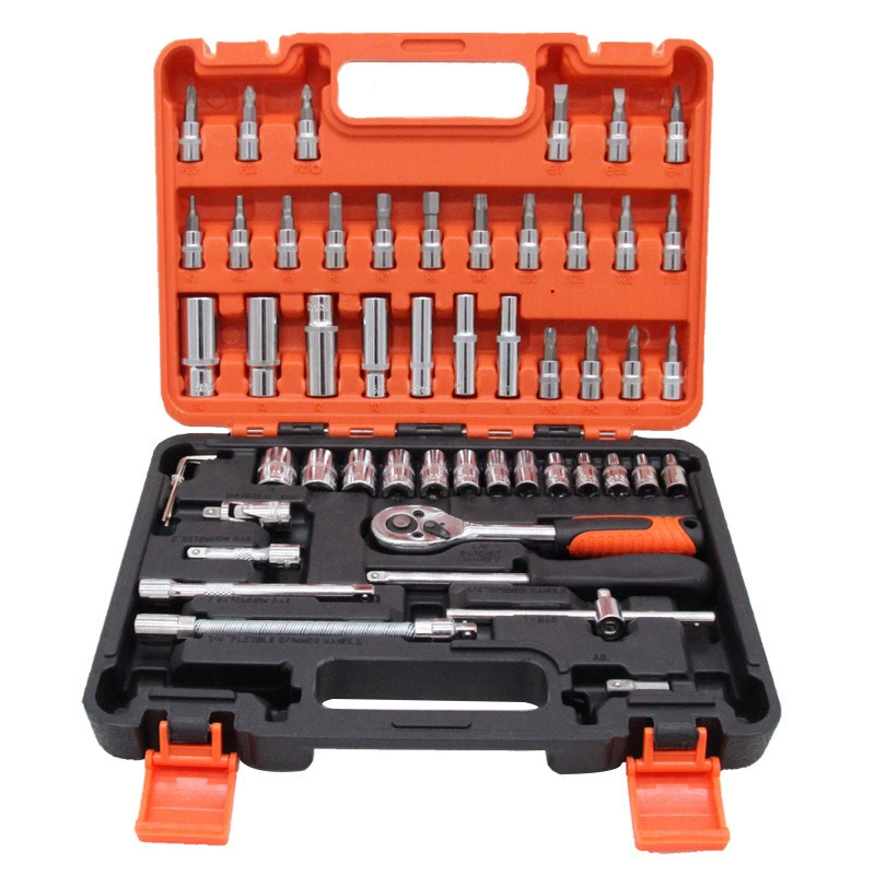 Tools set, universal wrench for repair, 53 pieces, bread