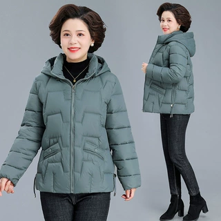 短款棉服妈妈秋冬装2025羽绒棉新款洋气中老年保暖时尚棉袄外套女
