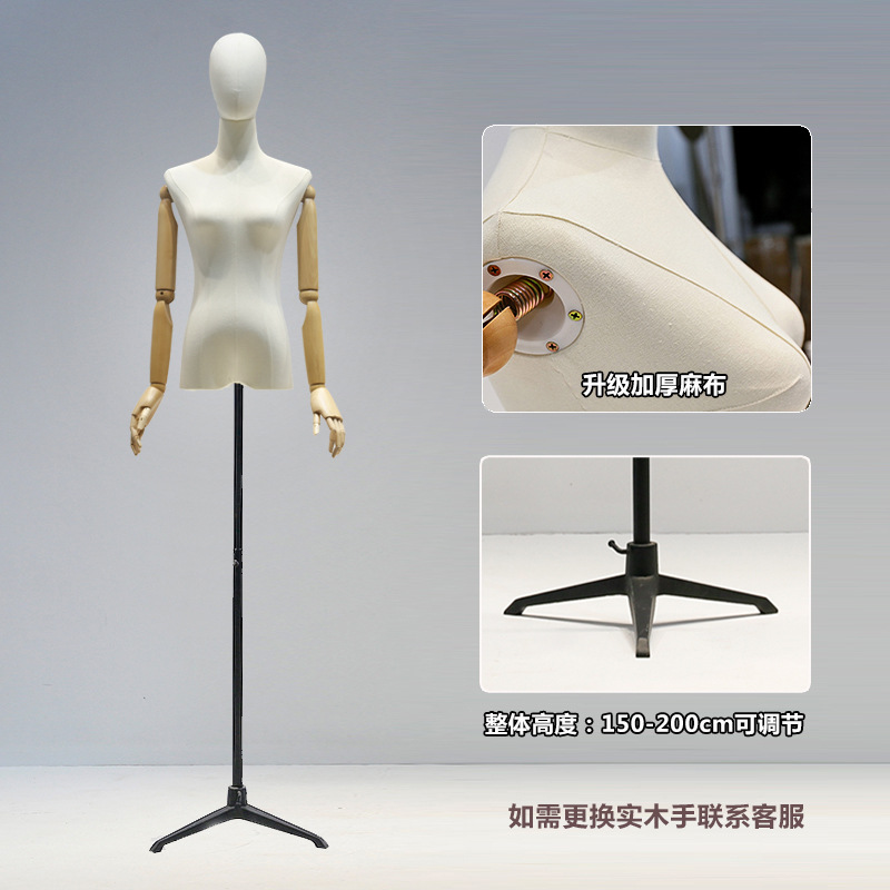 Molde de cabeza de triángulo de hierro negro de mano de madera de lino grueso