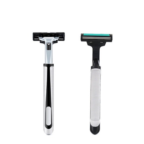 Two-layer razor blade, manual razor, hotel disposable razor, bathing place shaver wholesale