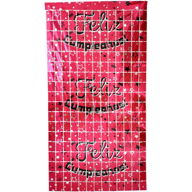 Beauty Sea 1.2m cortina de lluvia de Halloween decoración de Navidad decoración de pared de cumpleaños decoración de plástico