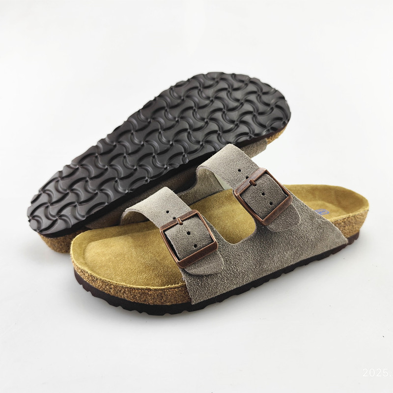 Dongwu Outdoor Shoe Factory Genuine Leather Slippers, Summer Men's Shoes, Slip-On Women's Shoes, Low-Top Sandals, Couple's Outdoor Casual Comfortable Shoes