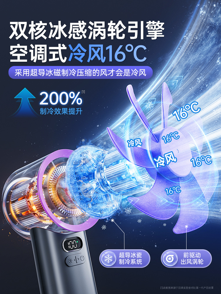 Handheld air fan, spray 3
