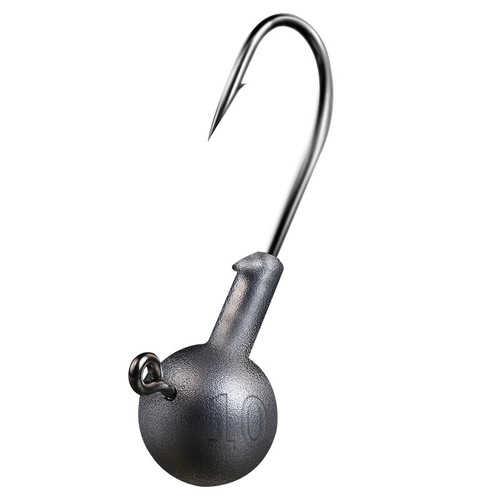 Lead Head Hook Enhanced Version 50 Pack, Hook Tip Sharp, Weighted with Clear Font, Spinning Lure Root Fishing Hook