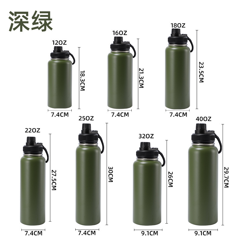 Botella espacial estadounidense transfronteriza de gran capacidad portátil al aire libre con botella deportiva de mano de alto valor nominal simple taza aislante térmico