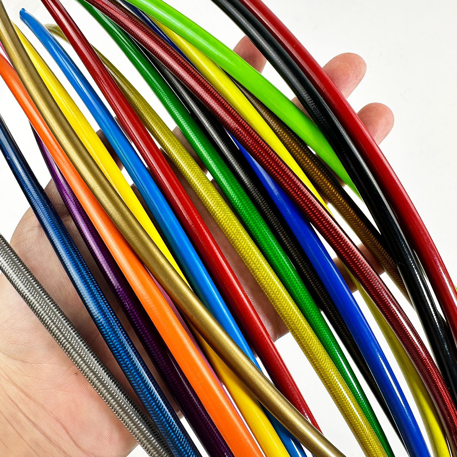 1m An3 Motorcycle Automotive Hydraulic Brake Hose Nylon Steel Wire Braided Clutch Universal Disc Brake Hose