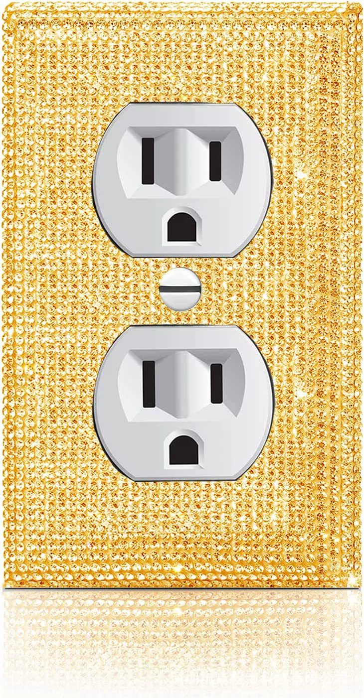 Американский Стандарт Переключатель Гнездо Панель Переключатель Алмазная Панель Американский Один Горный Хрусталь Крышка Переключателя в наличии Поставка