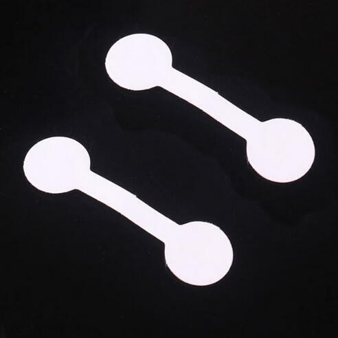 Factory direct sale white self-adhesive square head jewelry tags bracelets necklaces rings badges hang tags self-adhesive