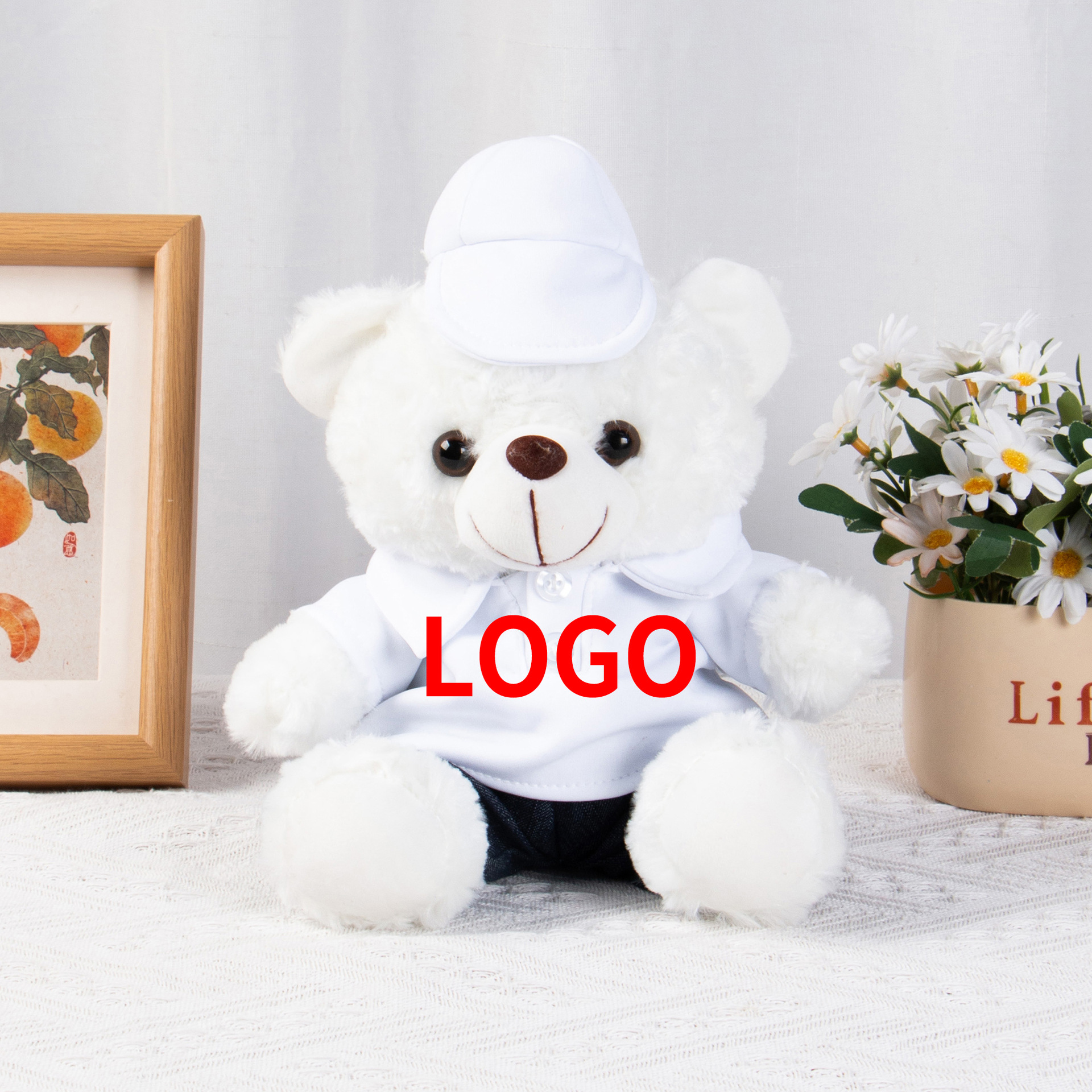 Auto 4S tienda juguetes de peluche regalo Teddy Bear se puede imprimir logotipo de coche Teddy Bear regalo para niños y niñas