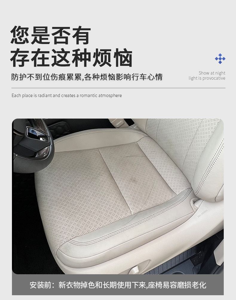 Seat Cushion Cover for 26 Series Alphard Vellfire 40 Series