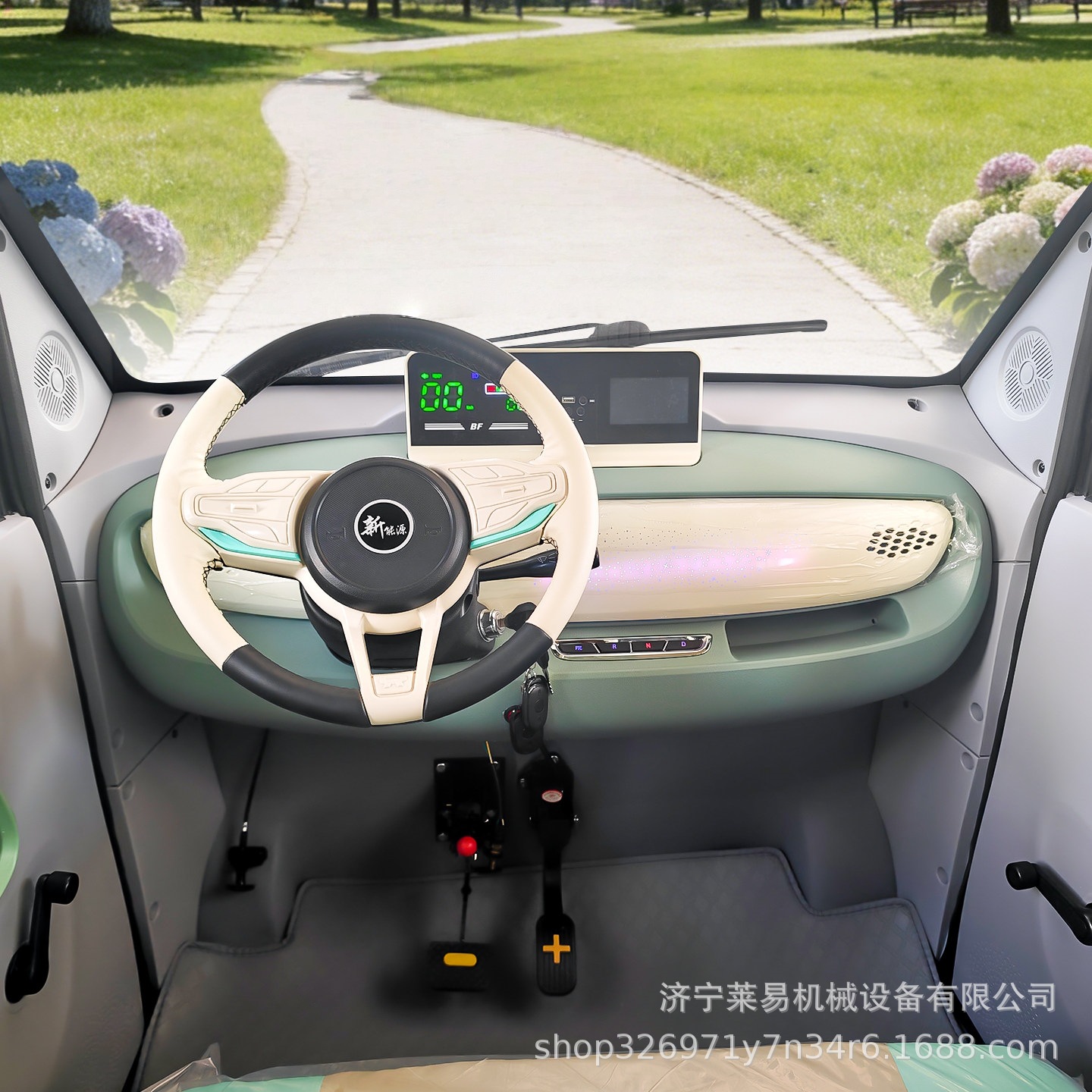 2026 nuevo 1000w de cuatro ruedas, scooter doméstico pequeño viejo Le litio eléctrico vehículo eléctrico de baja velocidad totalmente cerrado image 5