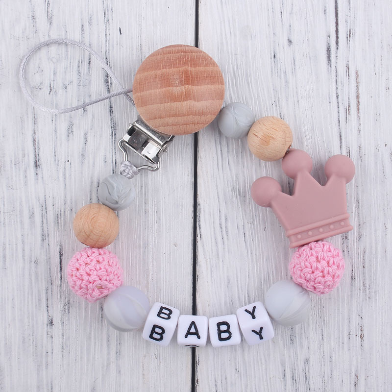 Cadena de chupete de silicona caliente suministros para bebés cadena anti-caída Cadena de chupete Amazon AliExpress anti-perdida