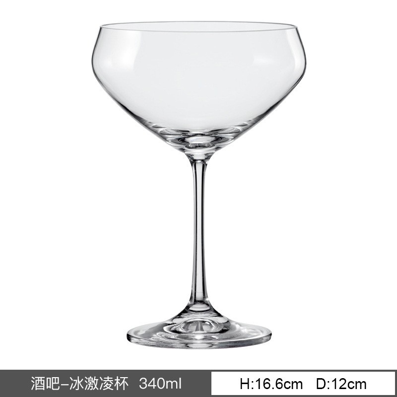Taza de cristal de importación Lex Martini taza de cóctel de postre taza de helado taza de vino de fruta de hotel comercial