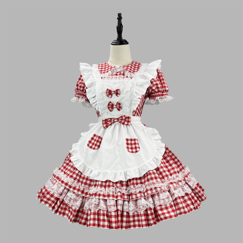 新製品クロスボーダー恋人指導者メイド衣装cosメイドソフト二次元コスプレ衣装ロリータドレス|undefined