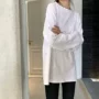 秋季圆领宽松长袖t恤