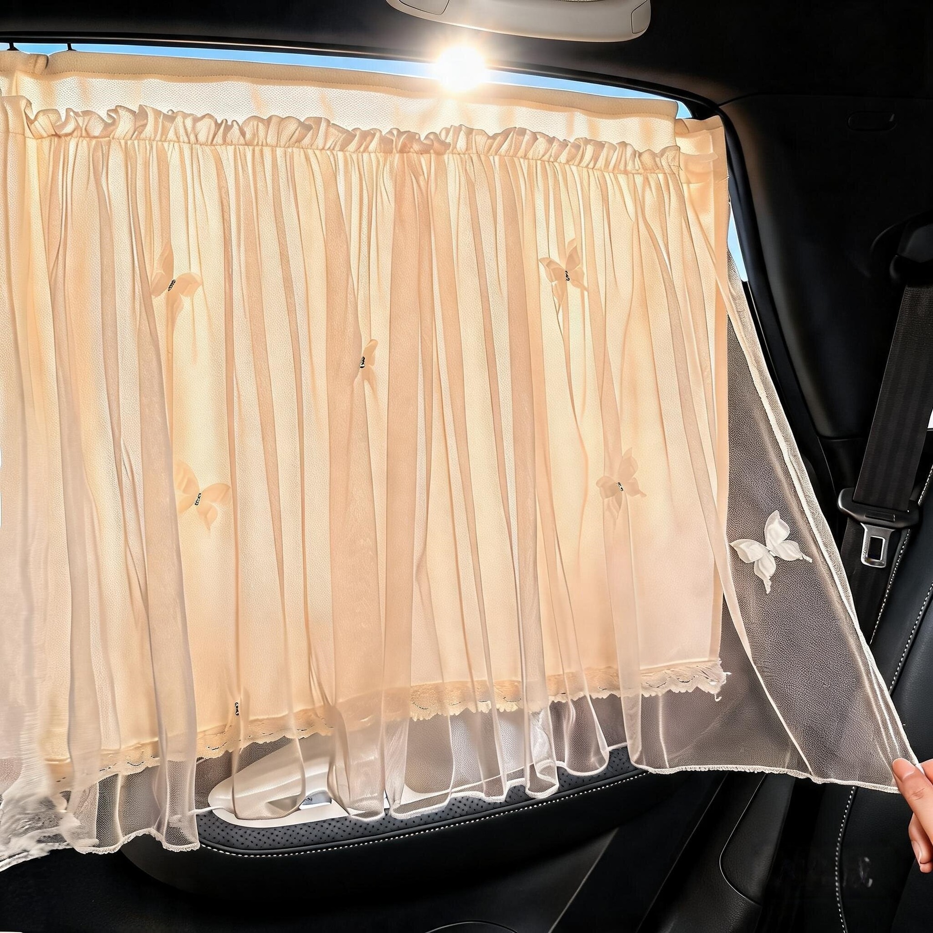 Car Curtains for Sun Protection and Shading, In-Car Track-Style Curtains 2026, Car-Mounted Baby Sleeping Insulation Privacy Curtains