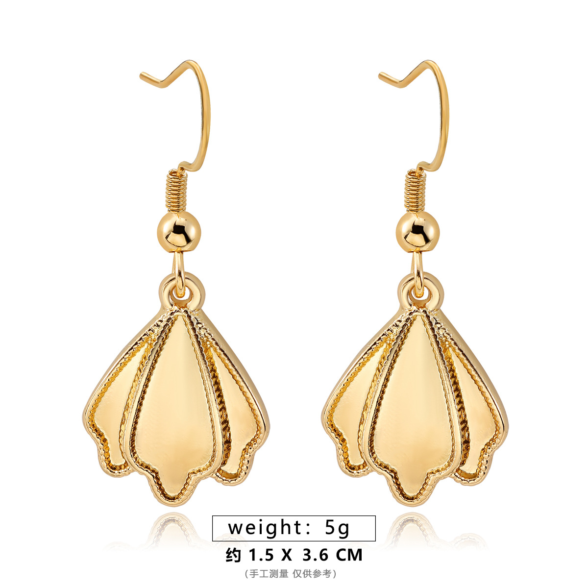 Flower earrings [ear hook style]