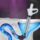 Huxing Home Toilet Dredge Household Sewer Pipe Toilet Floor Drain Blockage High Pressure One-shot Tool