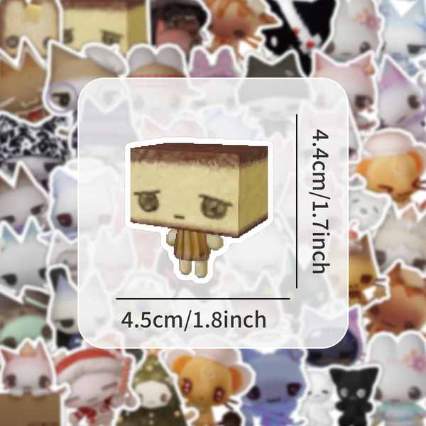 60 stickers of personalized cartoon snackanimals kittens DIY…