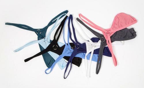 Wholesale Japanese, Korean, European and American men's low-waist underwear, gay SM sexy mesh breathable thong E-092