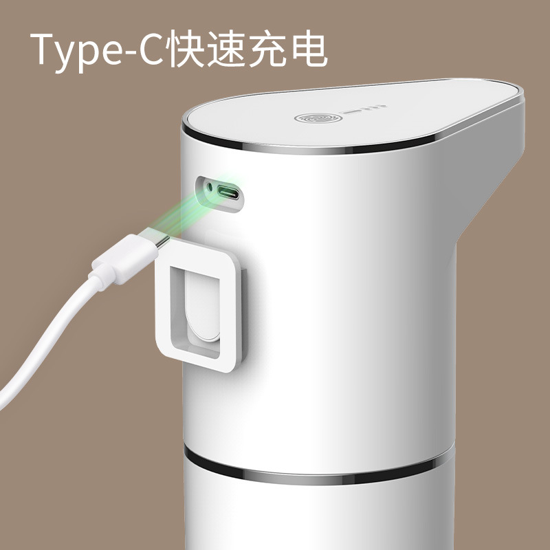 Baño de baño del hotel, jabón de inducción infrarroja, burbujeador eléctrico sin contacto de múltiples etapas, lavabos de manos verticales de carga de pared