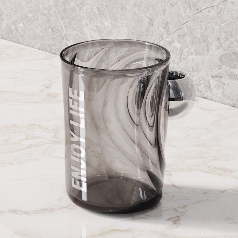 Taza de enjuague de patrón glacial, taza de cepillo de dientes transparente de lujo, taza de lavado de pareja, taza de cepillo de dientes de niños, taza de cepillo de dientes de estudiantes