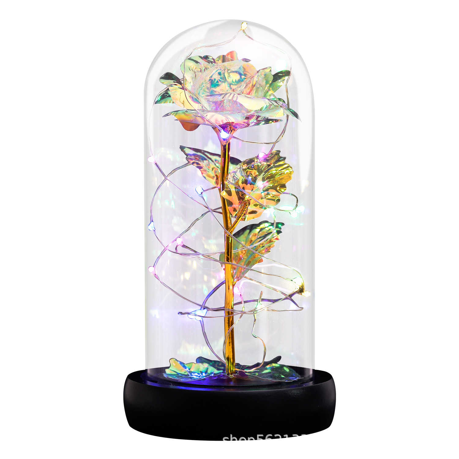 다채로운 금박 꽃