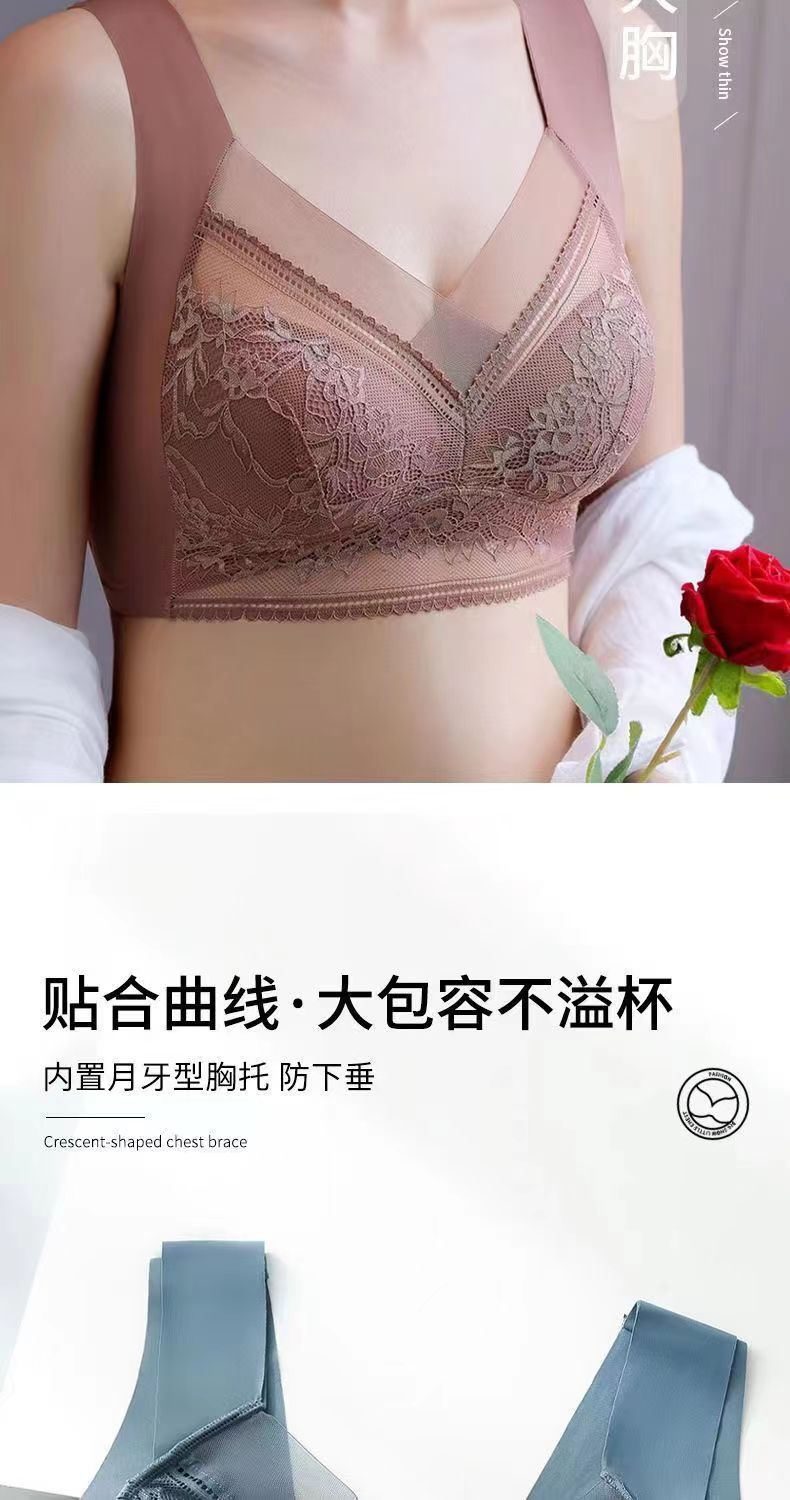 新款蕾丝女士文胸固定一体式美背抹胸裹胸无痕打底女式内衣批发详情5