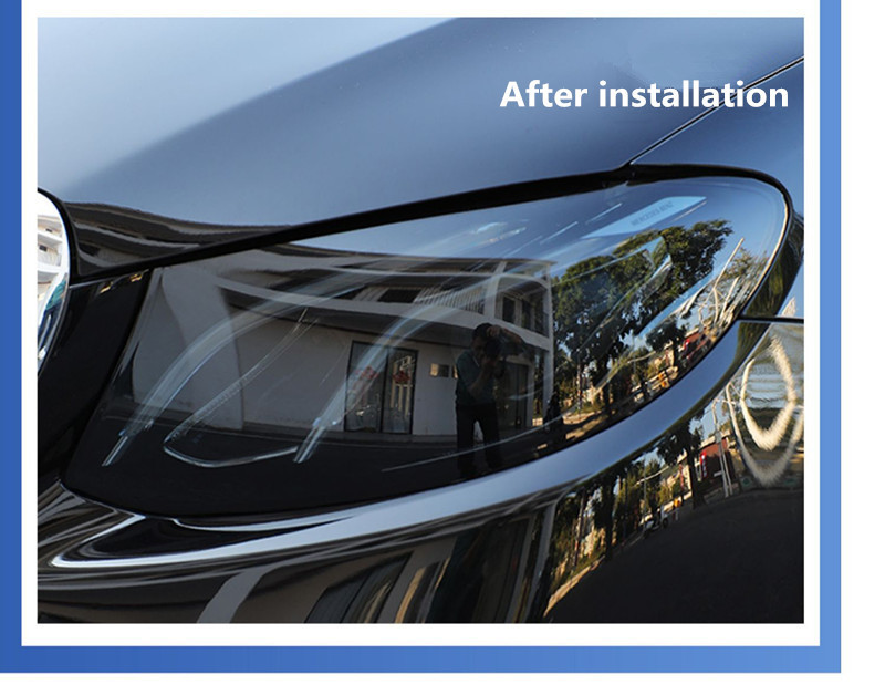 TPU car import light film, color-changing, blackened, light black, headlight and taillight protective film, rear light car film, color-changing film