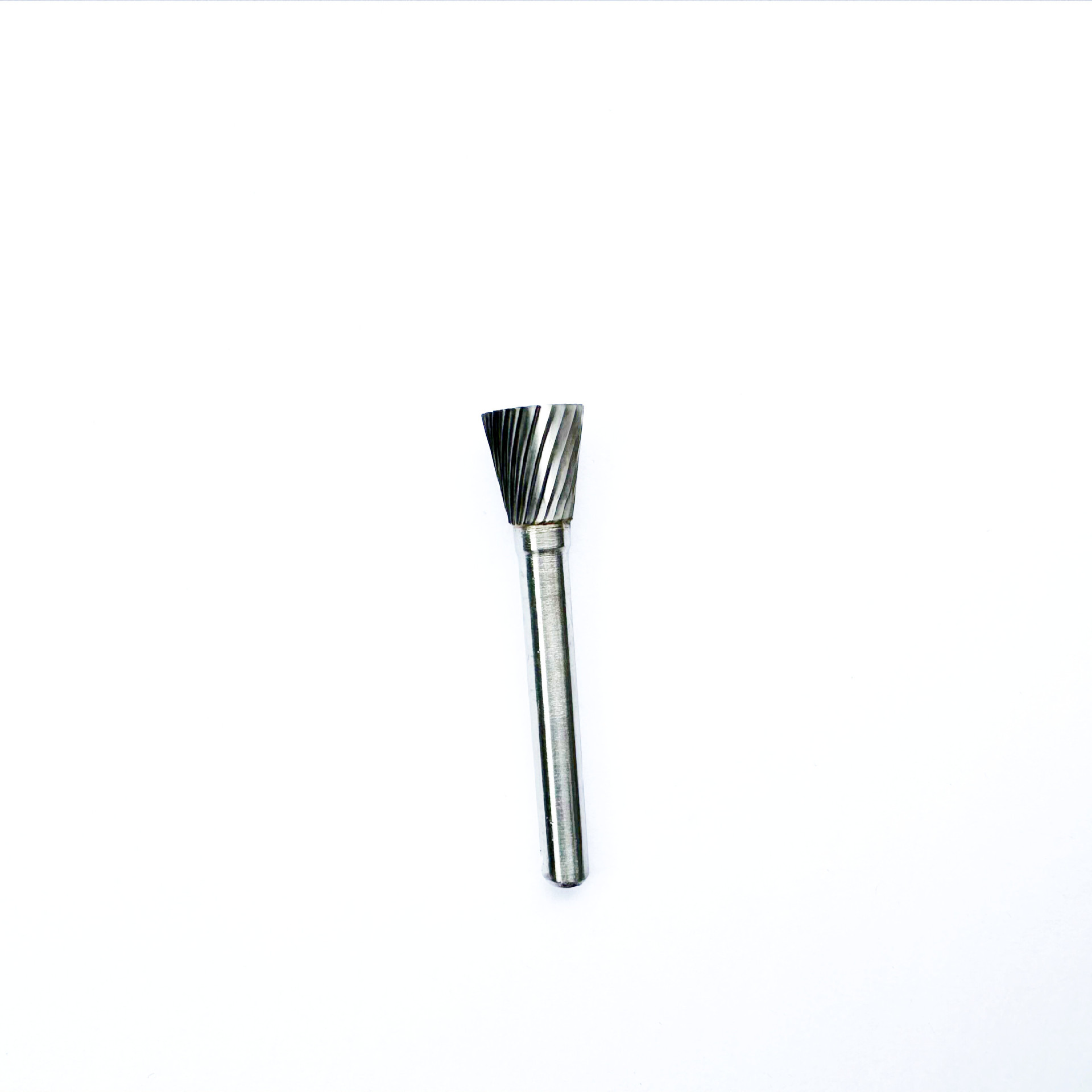 Acero de tungsteno duro molienda cabeza N1213 diámetro 12mm aleación archivo rotatorio 6mm vástago invertido cono tungsteno acero fresa