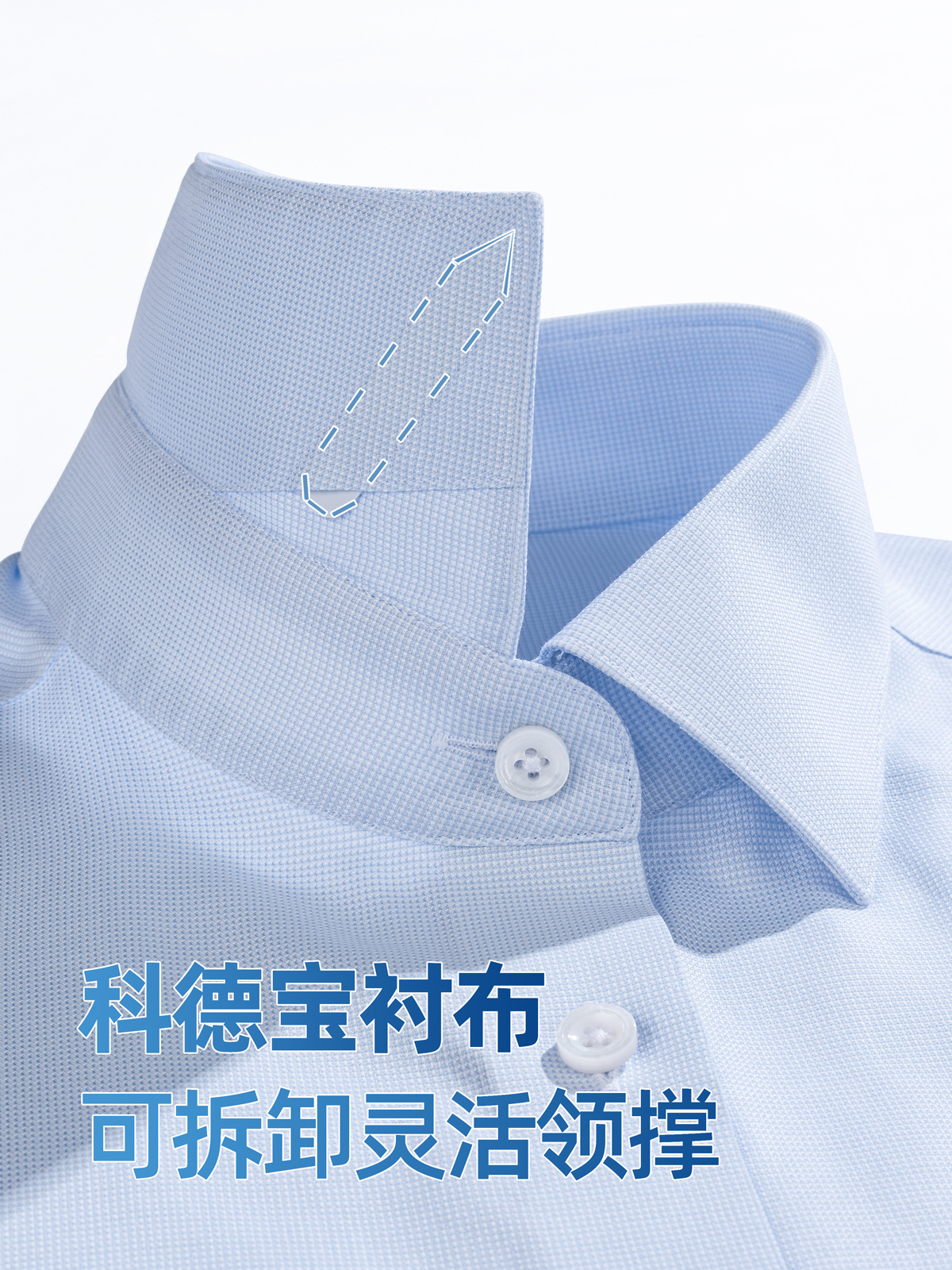 270 algodón camisa de manga corta azul 1000 pájaros hombre de negocios ocio verano DP camisa de lujo ligera sin quemar para hombre