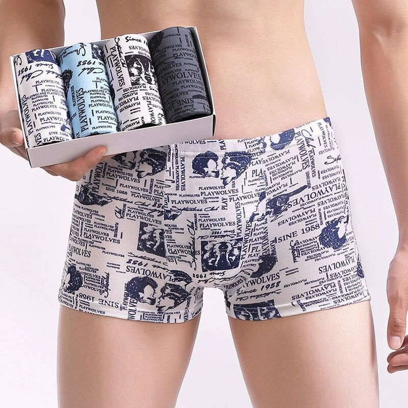 Men's Underwear, Men's Boxer Briefs, Soft Fashionable Shorts, Youth Underwear, Sports Breathable Loose Boxer Briefs