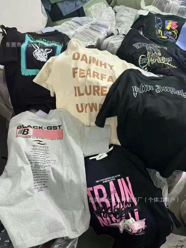 重磅纯棉T恤男夏装潮牌2025新款韩版男装宽松大码圆领短袖衫批发|undefined