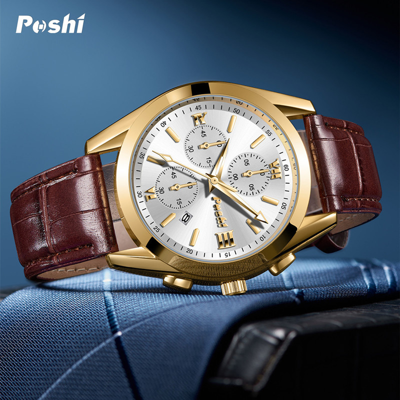 Nuevo reloj de movimiento automático reloj de los hombres calendario luminoso impermeable moda reloj de cuarzo de los hombres