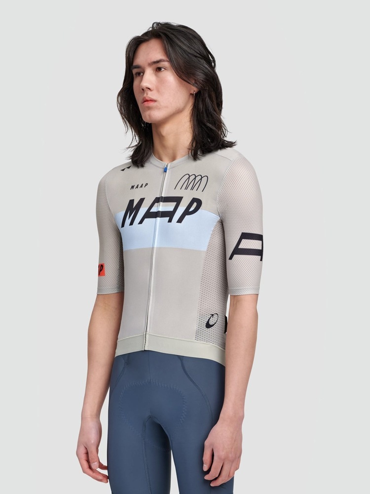 MAAP New Short-sleeved Cycling Clothes Spring and Summer Road Bike Cycling Clothes Men's and Women's Sunscreen Breathable Top Quick-drying Clothes