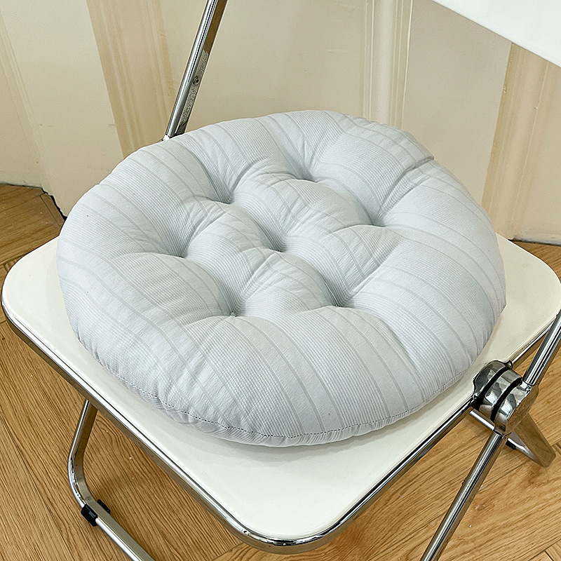 Moonlight gray (round) full filling, soft plaid